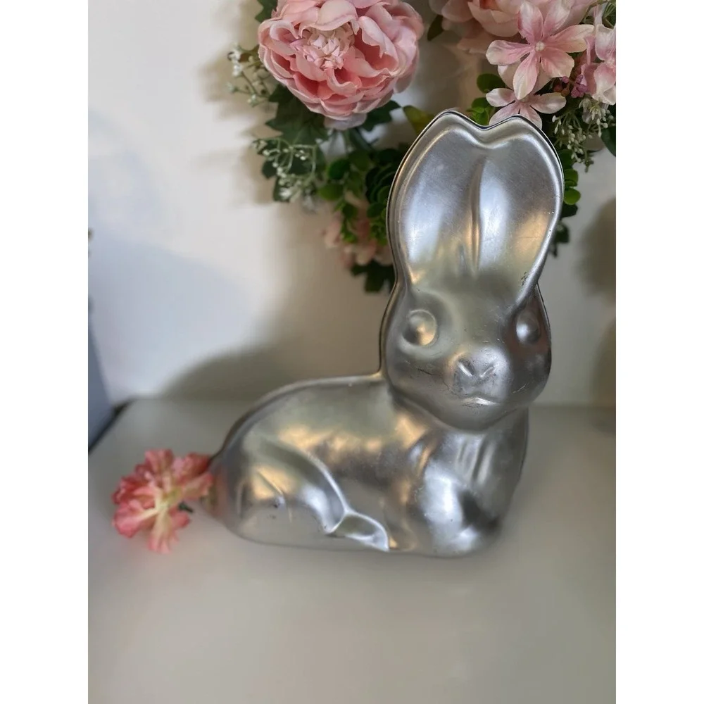 Vintage Wilton 1974‎ Large Double Sided 2 Piece 3D Rabbit Easter Bunny Cake Pan